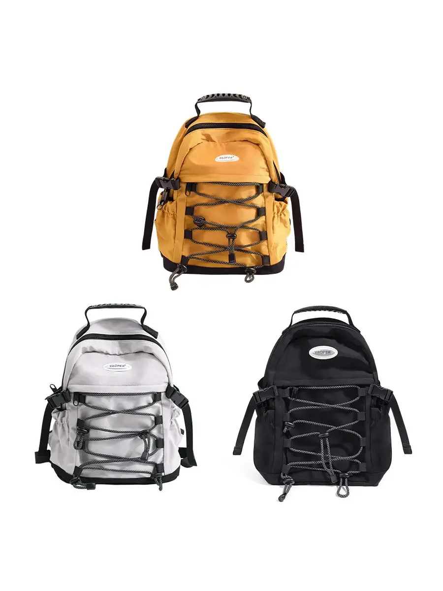 Backpacks For Wemon And Men Sports Casual Hiking Mountain Climbing Fashionable Solid Color Portable Unisex Solid Nylon All Match