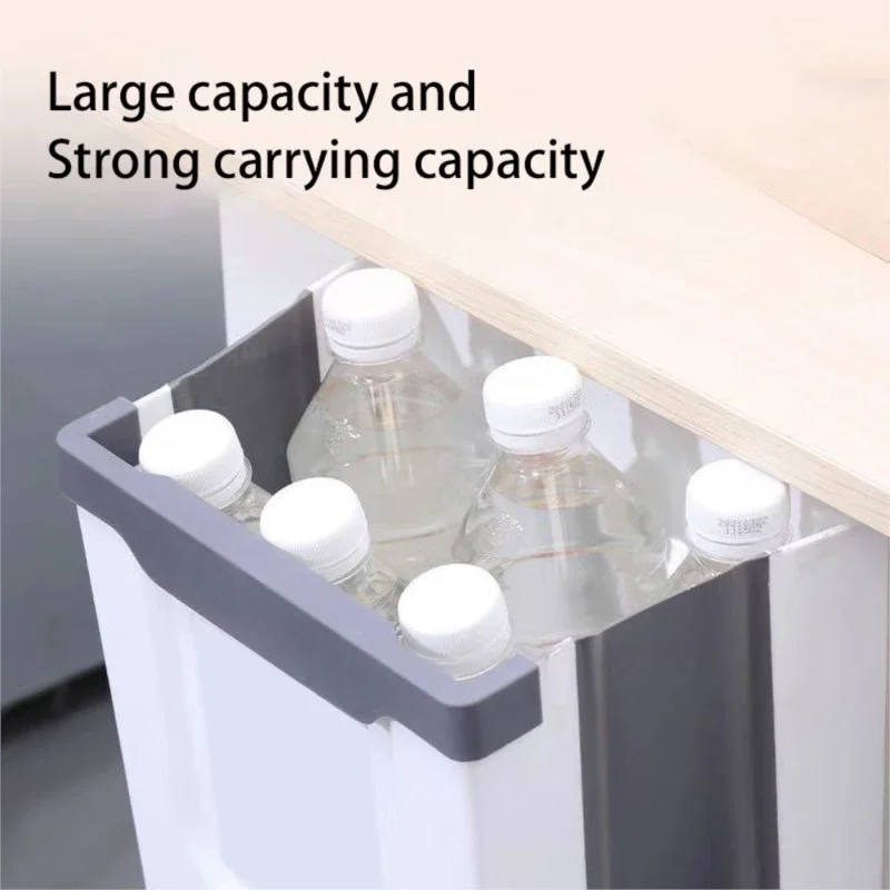 Hanging Trash Bin Foldable Storage Garbage Counter Cabinet Wall Mounted Can Camping Portable Caravan Motorhome Car