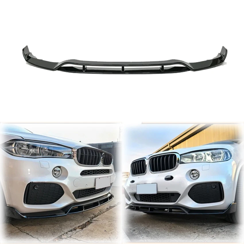 

4PCS 2013To 2018 For BMW F15 X5 M-Package M-performance Style Front Lip M-Sport Bumper Splitter Diffuser Spoiler Gloss Black