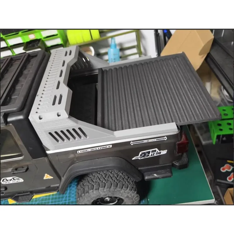 

Slidable Plate & Roll Cage Rear Bed Extension & for 1/7 RLAARLO JK07 RC Crawler, Upgrade Modification Parts, Direct Bolt-On