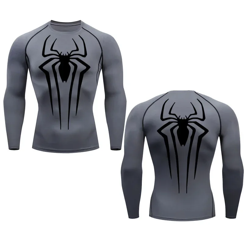 Compression Shirt Men\'s Running T-Shirt Long Sleeve Sun Protection Second Skin Fitness Top Quick Dry Workout Bodybuilding T-Shir