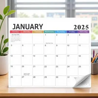 

18-Month Magnetic Fridge Calendar 2025-2026 Large Print Space-Saving Planner Memo Sections Multifunctional Wall Hanging
