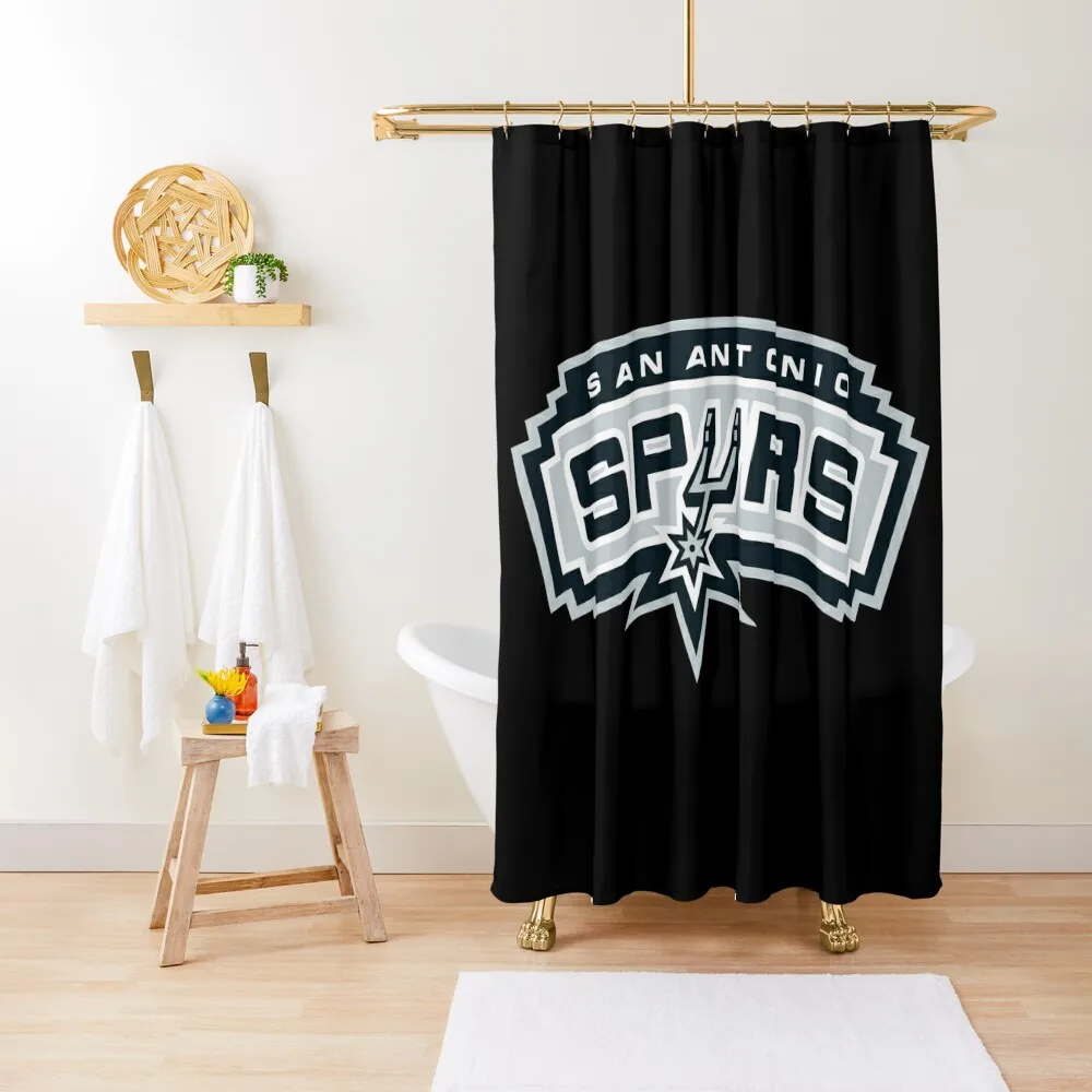 

spurs-san Shower Curtain Shower Bath Modern Bathroom Accessories Bathroom Shower Set Elegant Bathroom Curtain