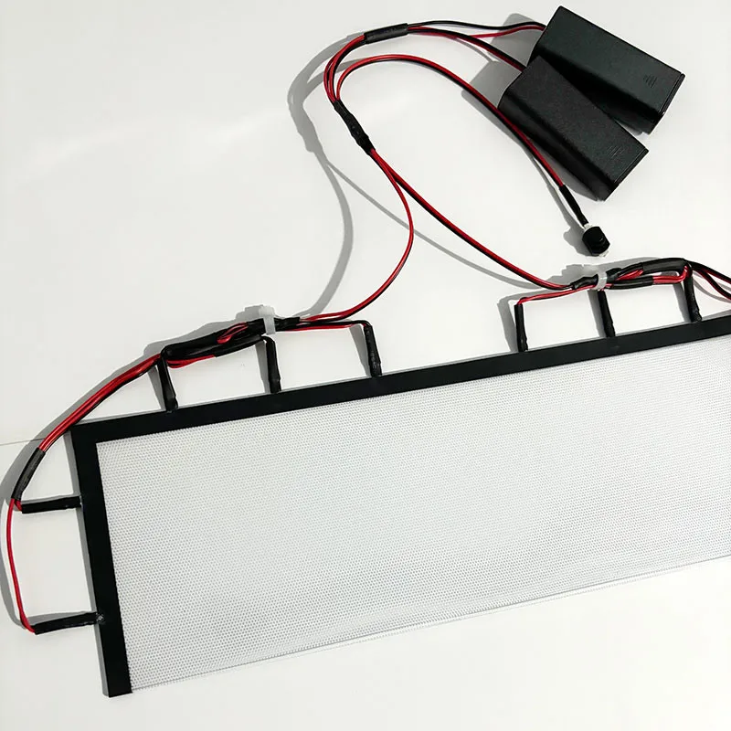 Large Rectangle Led Eyes Light Decorations Flexible Bendable Helmet Shine Eye Lights DIY Kit for Cosplay Mask Accessories Gift