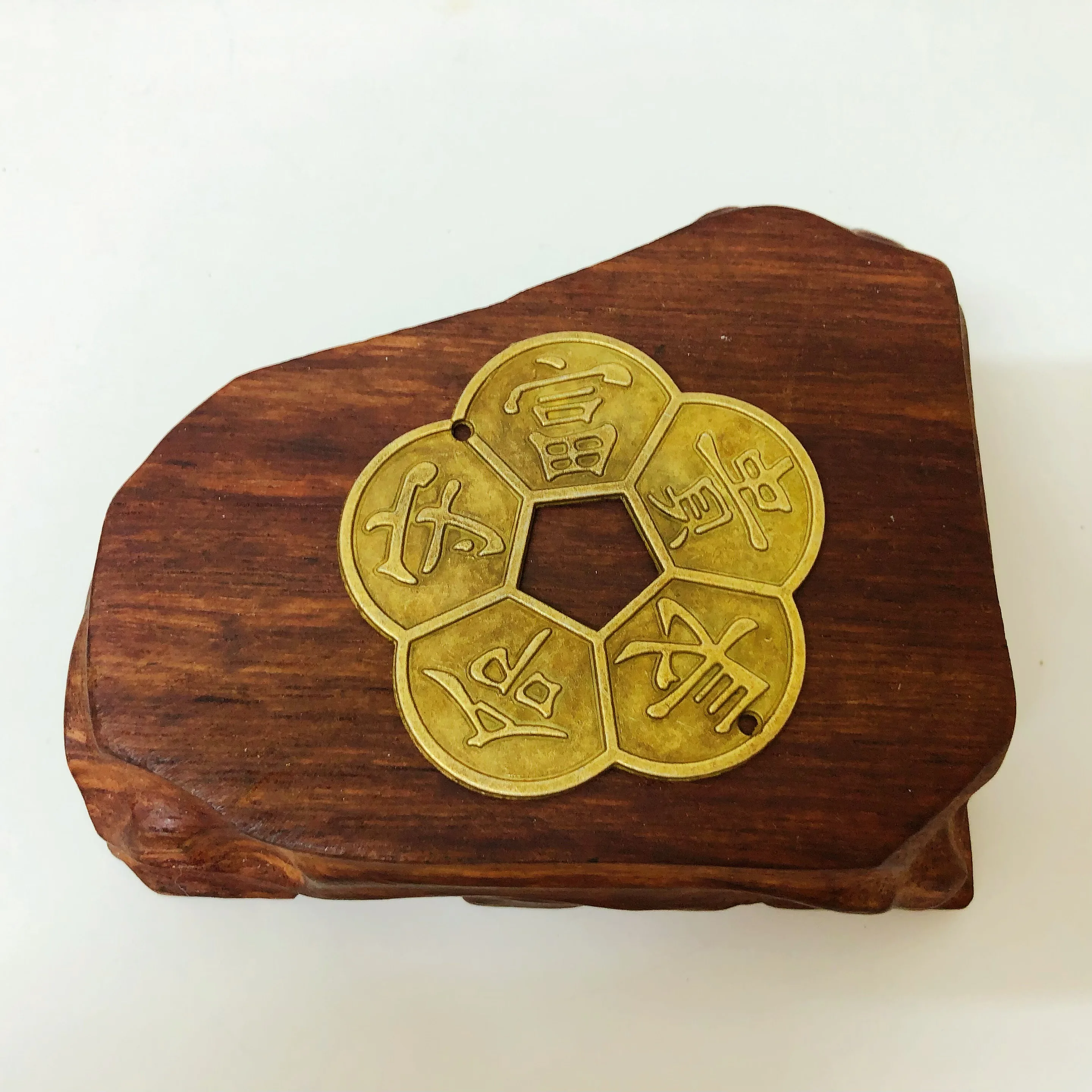 Chinese Feng Shui Lucky Coins Old Ancient Long Life Wealth Guarantee Copper Coin Enhancement Collection Gift Home Decor Ornament