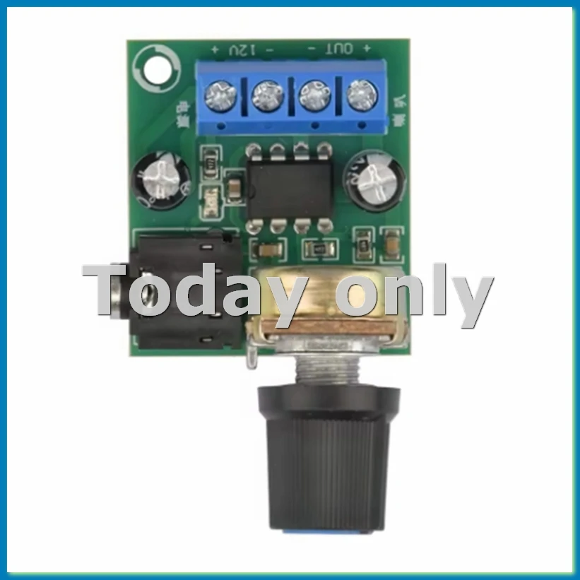 1PCS LM386 10W Audio Amplifier Board Mono 3.5mm DC 3-12V Volume Control Mini AMP Module Adjustable Volume-A09I