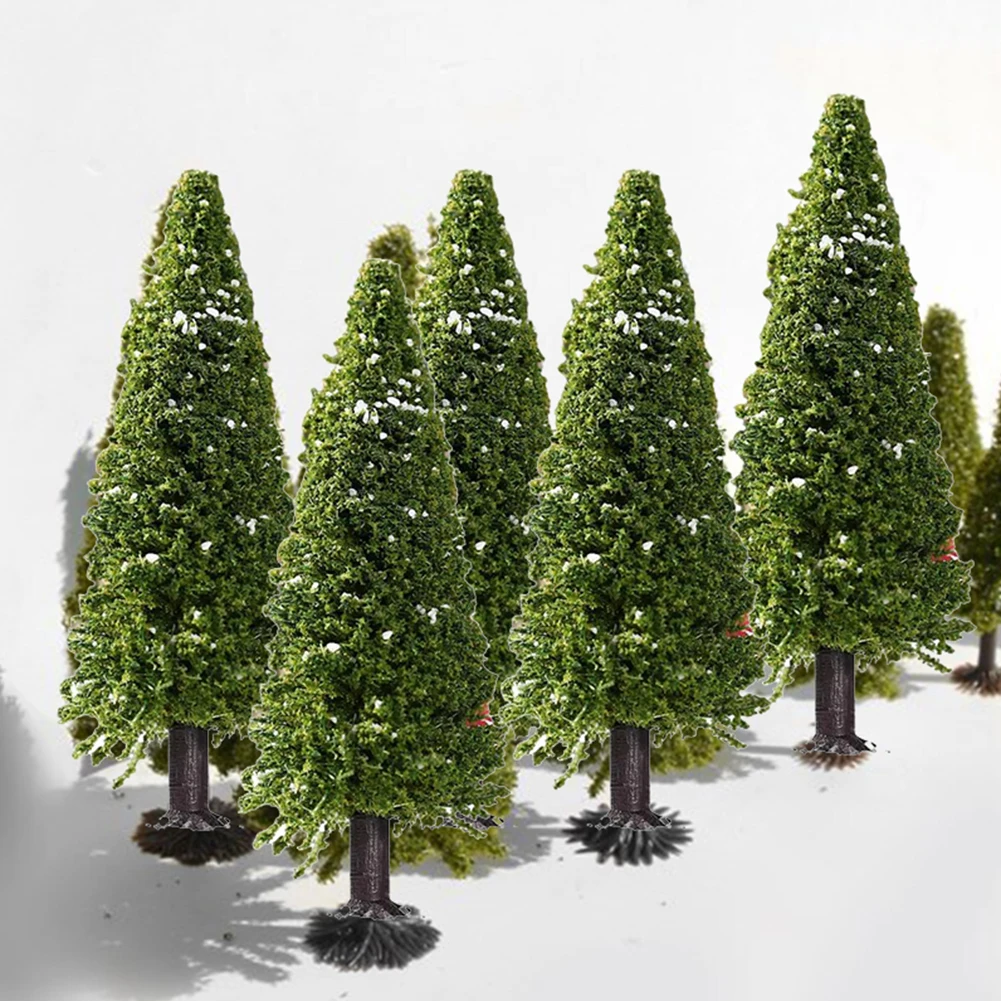 

15PCS 3.9Inch Simulation Landscape Mini Tree Model Sand Table Building Scene Architectural Wargame Diorama Decor DIY Accessories
