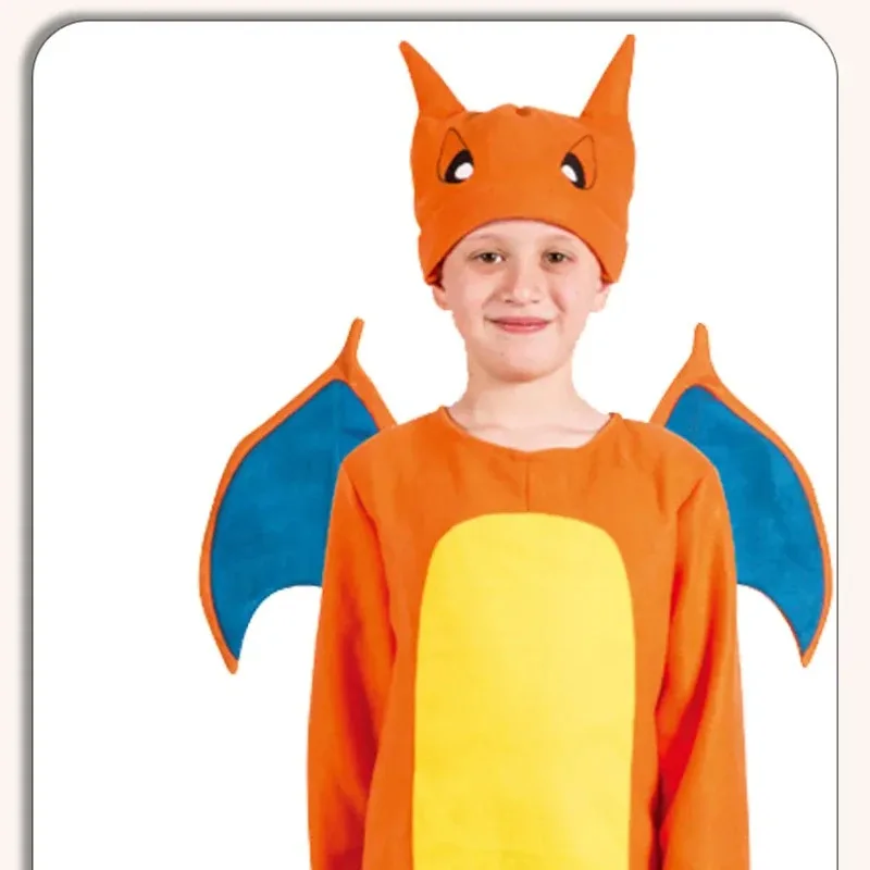 Bear House A 002 dragon Kids Plush Pajamas Onesie Glurak Halloween Costume Sleep Suit Winter Warm Cosplay One Pi 2025 New Q7Q8
