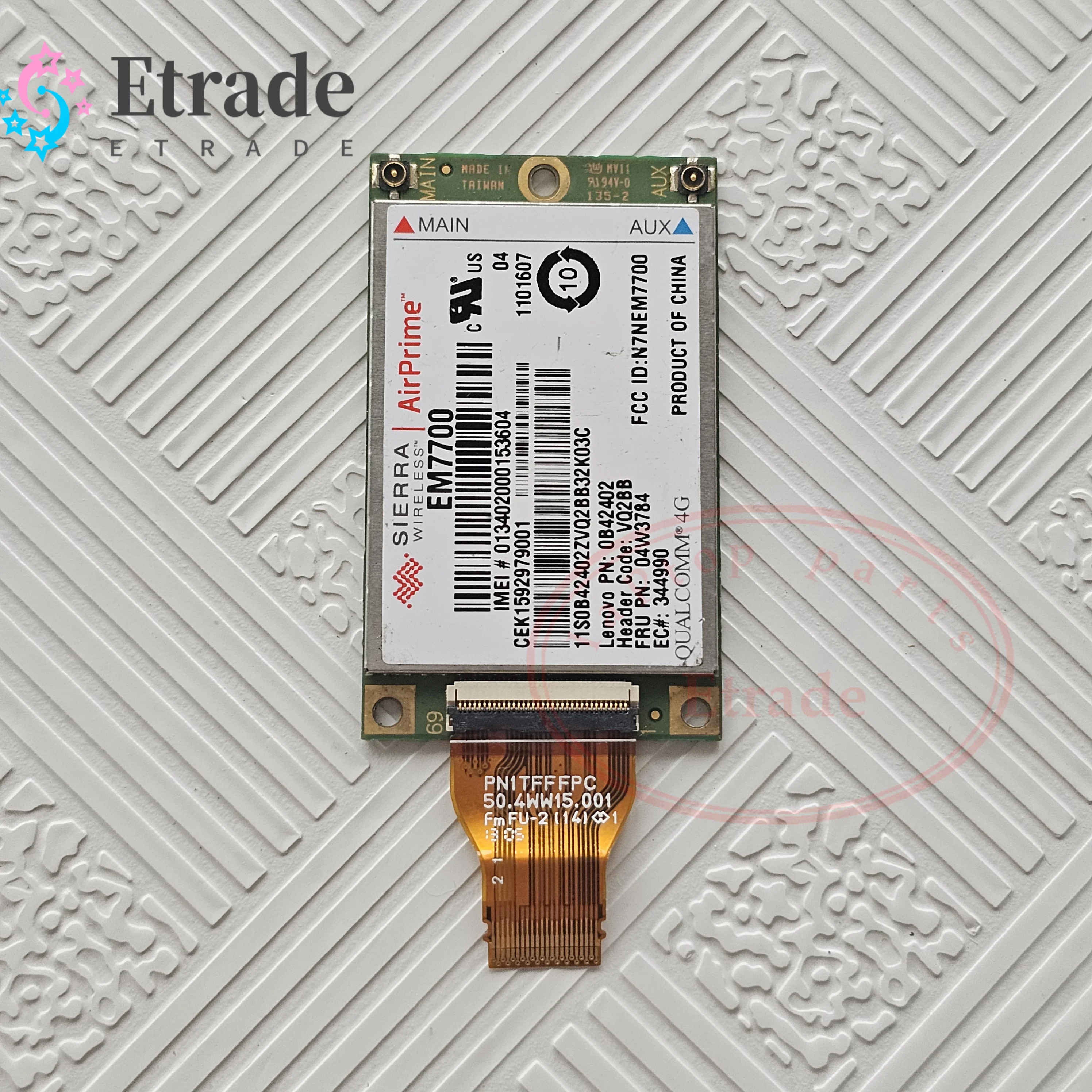 AirPrime EM7700-tarjeta inalámbrica 3G para ordenador portátil, dispositivo con WIFI integrado, para Lenovo Helix, Tablet 2, Wwan, 04W3784, 0b42402