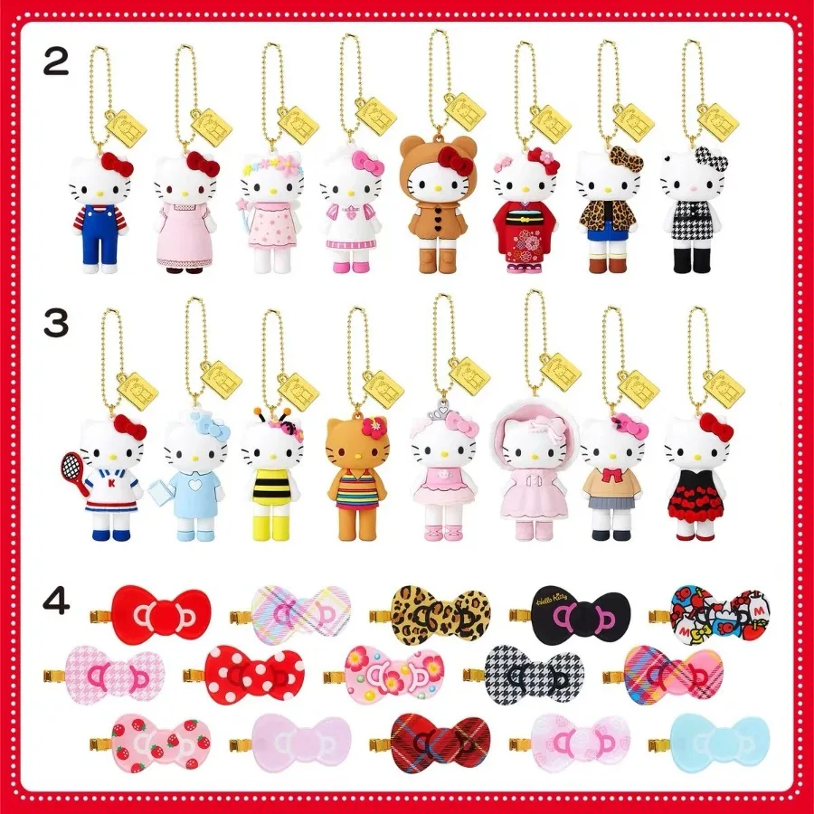 

Подлинная Sanrio Kawaii с длинными ногами Hello Kitty слепая коробка рюкзак кулон Шарм подарок на день рождения аниме мультфильм модные игрушки детские игрушки