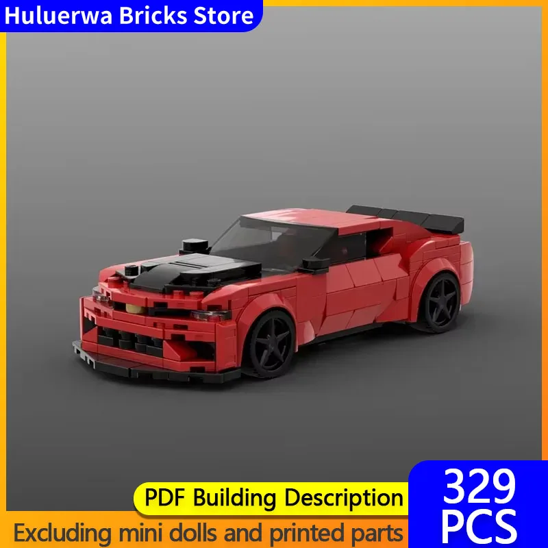 City Sports Car Model MOC Building Bricks Speed Champion SS 1LE Modular Technology Gifts Holiday Assemble Children Toys Suit