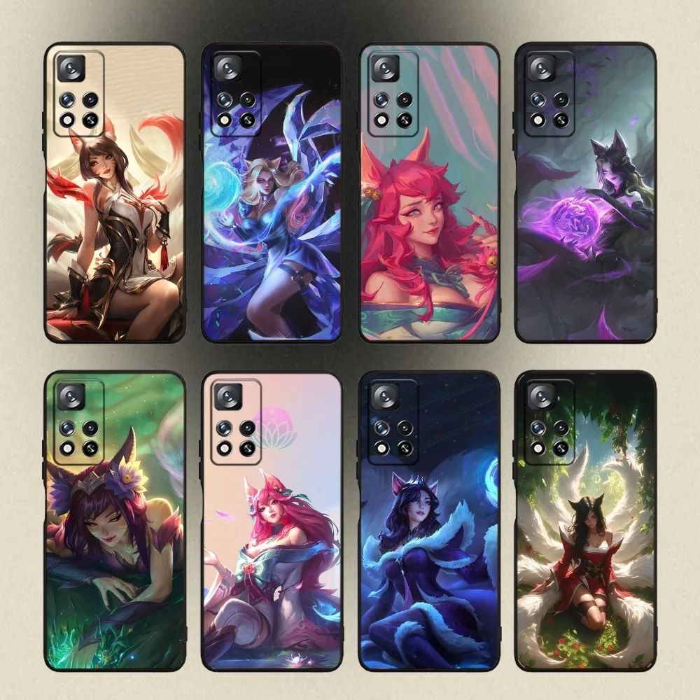 

Game Ahri L-LeagueS of Legends Phone Case For Samsung Galaxy A20,A21s,A22,A31,A32,A52,A53,A72,73,A80,A91 Soft Black Cover