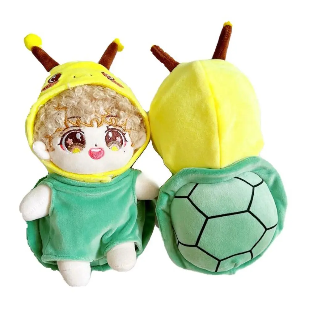 Turtle Shell Cotton Doll Clothes Set Bee Headcover Kawaii Cotton Doll Plush Suit Cute Dress Up Plush Dolls Clothes