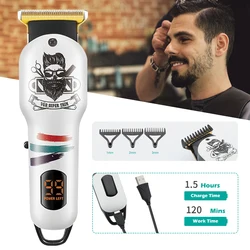 Profissional Aparador De Pêlos Para Homens, Barba Barbeador, Cortador De Cabelo, Navalha Elétrica, Máquina De Corte, Corte De Cabelo, VGR-971