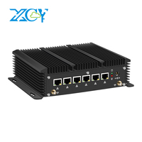 XCY Fanless Mini PC intel Core i5-1245U i5-8350U i7-10710U with 6x 2.5G Ethernet Support Windows Linux OpenWrt Pfsense OPNsense