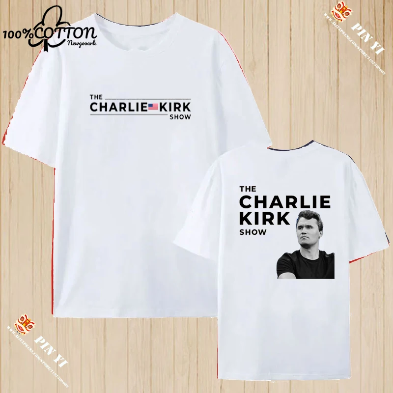 

Harajuku Unique FREEDOM Charlie Kirk Printed T-shirt Loose 100%Cotton Leisure Unisex Shirt Loose Breathable S-6XL
