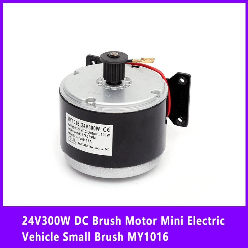 24V 300W DC Brush Motor Mini Electric Vehicle Small Brush Synchronized Pulley Scooter Motor MY1016