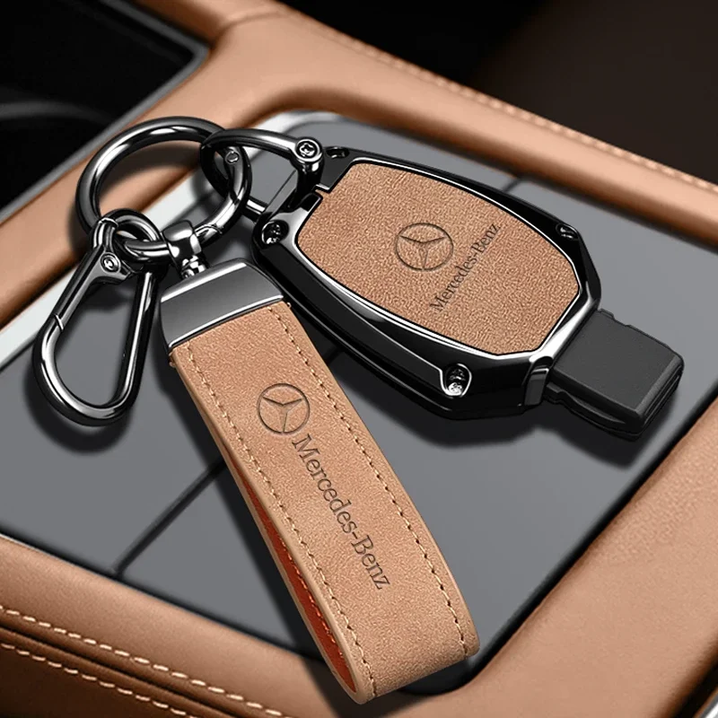 Car Key Case Cover Protector Holder Shell for Mercedes Benz A B G R Class GLA GLK W176 W204 W251 W463 Auto Keychain Accessories