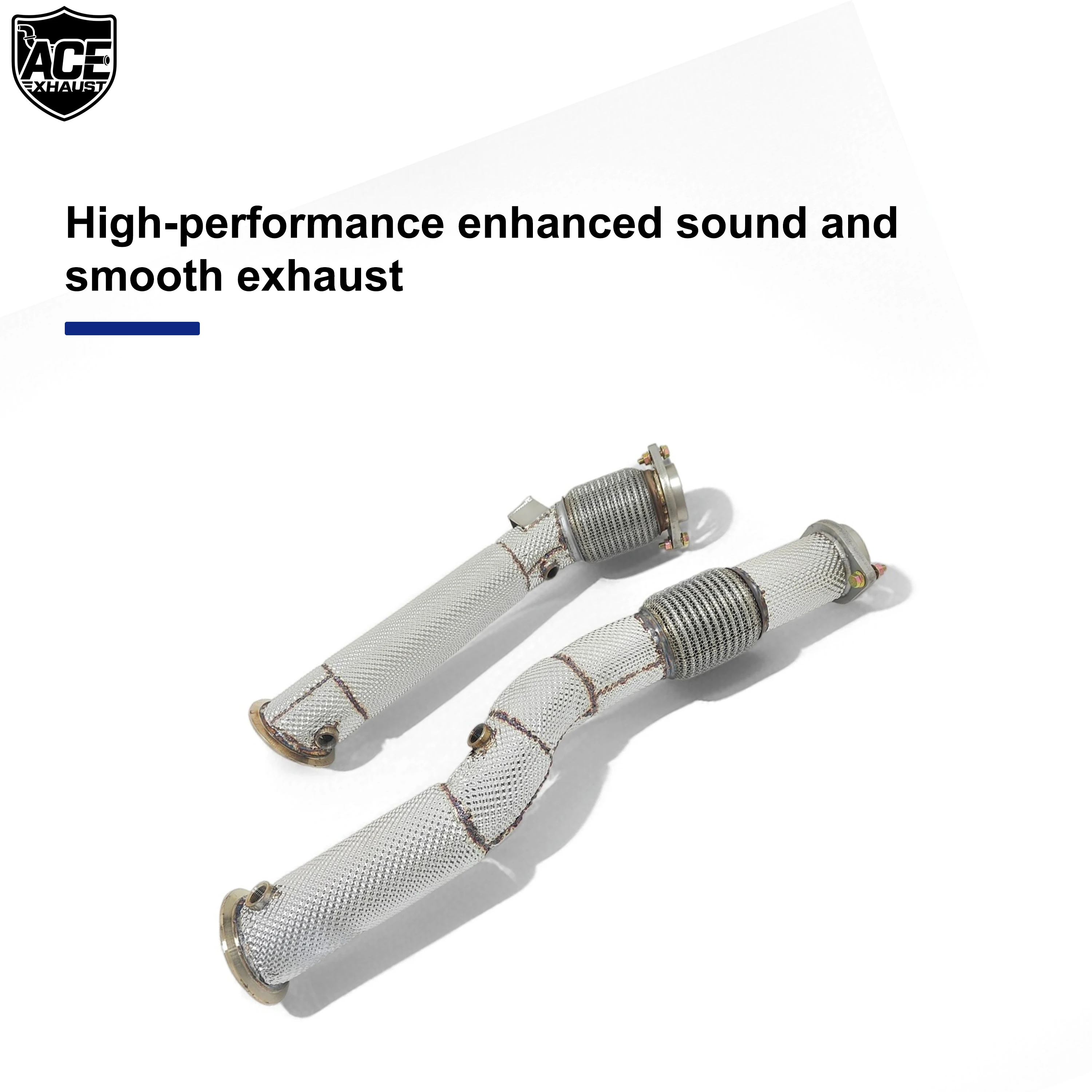 ACE Performance Auspuff-Rennsport-Downpipe für BMW X3M F97 X4M F98 S58 3.0T Sport-Krümmer mit Hitzeschutz SUS304 Auspuffanlagen – Detail 6