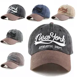 NEW YORK Embroidery Baseball Caps Fashion Spring Summer Outdoor Sports Distressed Faded Casquette Cotton Sun Hats Man Women