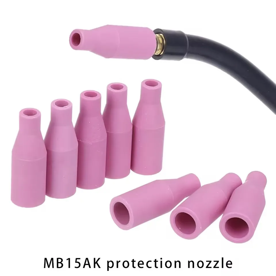 1/2/5/10PCS, MB-15AK 14AK MIG/MAG Gas Ceramic Nozzle Euro Style Welding Gun Tip Nozzle Shield Cup for Welding Torch