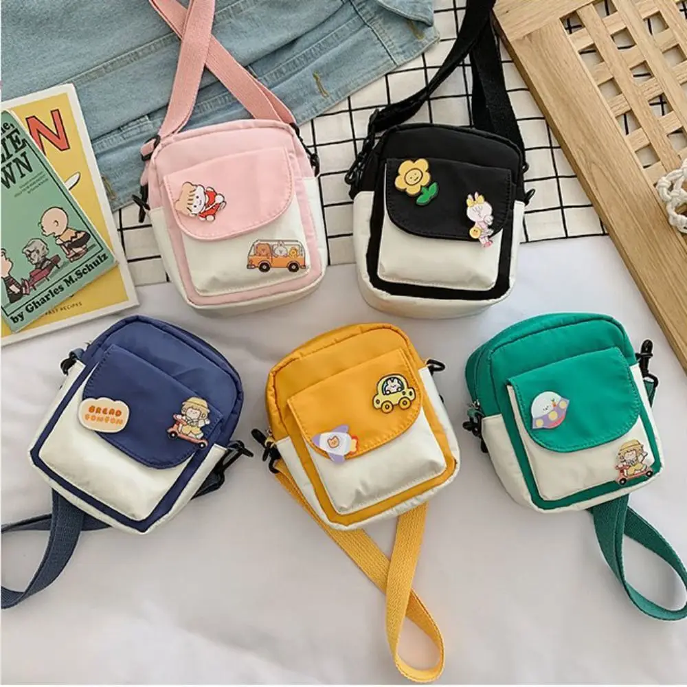 Girls Crossbody Purse Cute Crossbody Bag Nylon Little Purses Mini Shoulder Bags Wallets for Girls