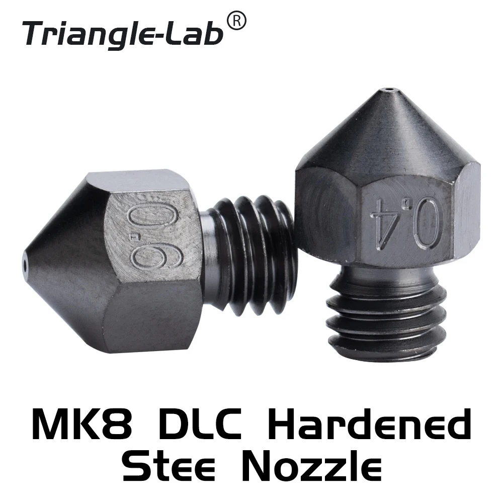 

Trianglelab MK8 DLC Hardened Steel Nozzle for 3D printers hotend J-head cr10 heat block ender3 hotend m6 Thread