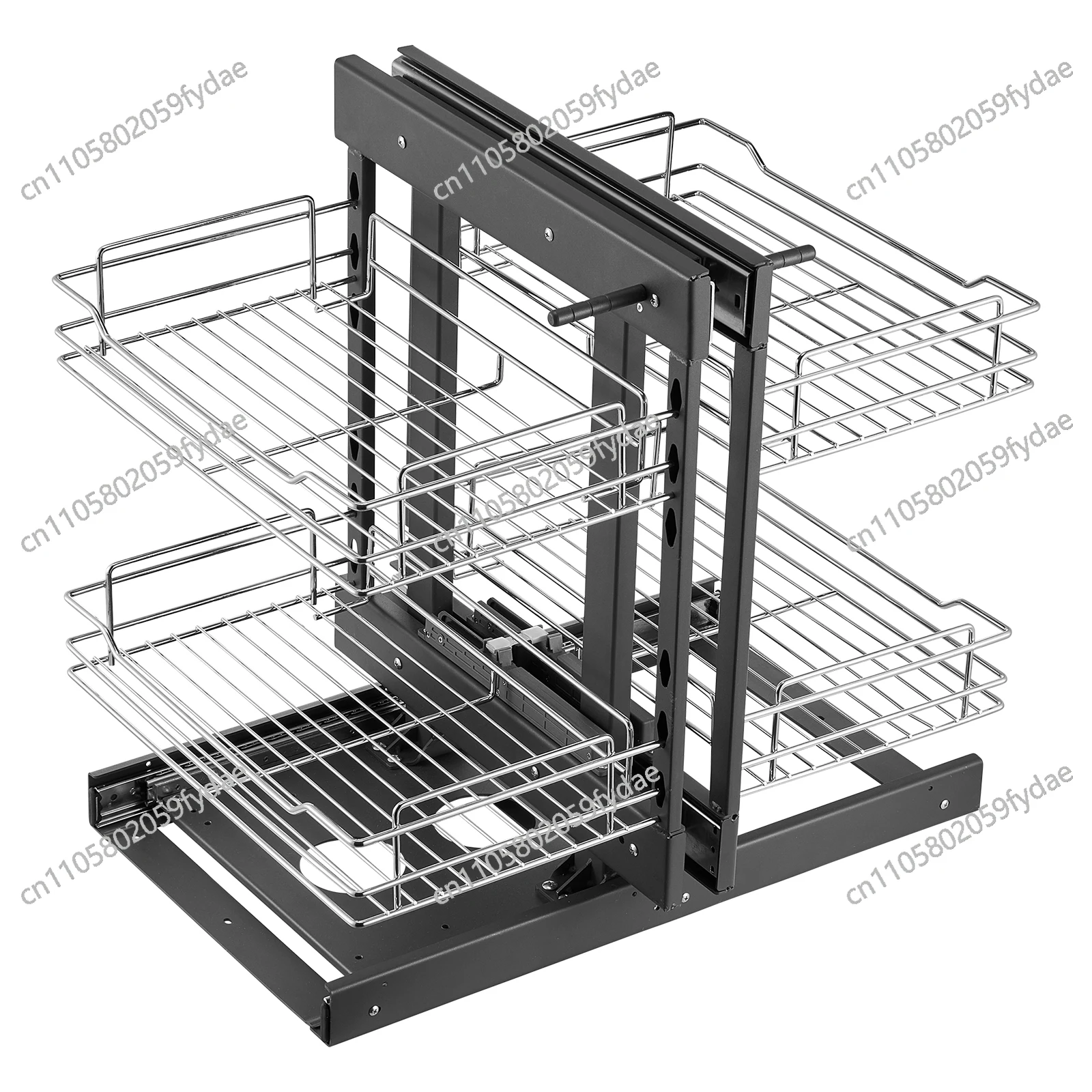 

Выдвижной органайзер для сложных углов с 4 полками, выдвижная корзина для хранения в кухонном шкафу