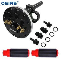2 Pumps +Twin Fuel Pump Hanger 39-40mm Pumps Suits Single or Dual Walbro 255 460