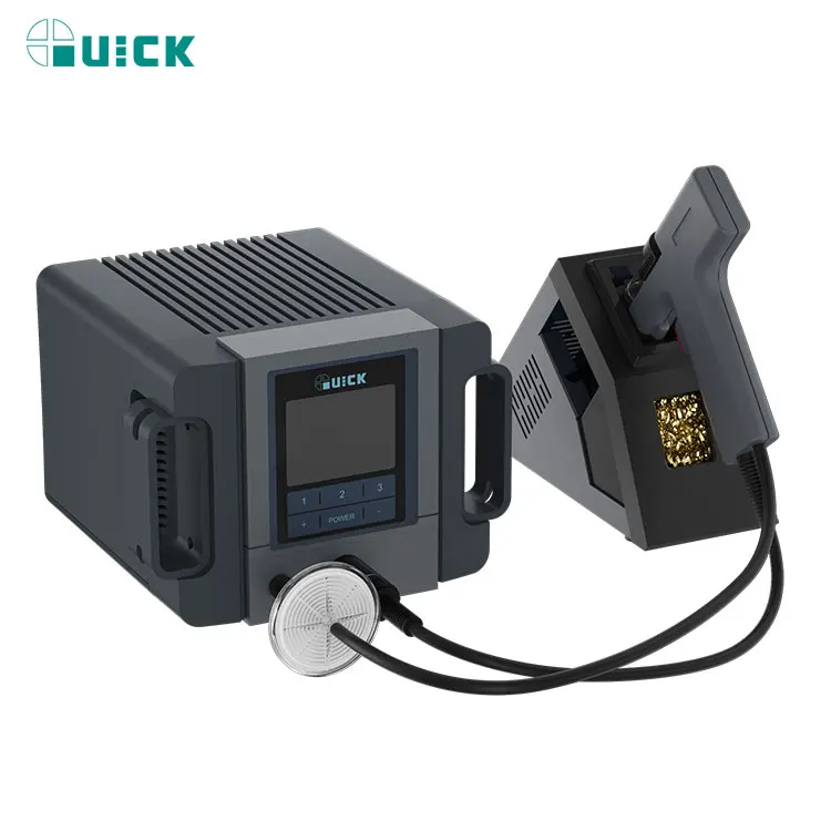 QUICK TV2 Desoldering Tin Suction LCD Built-in Vacuum Pump Diaphragm Type Tin Elimination Device