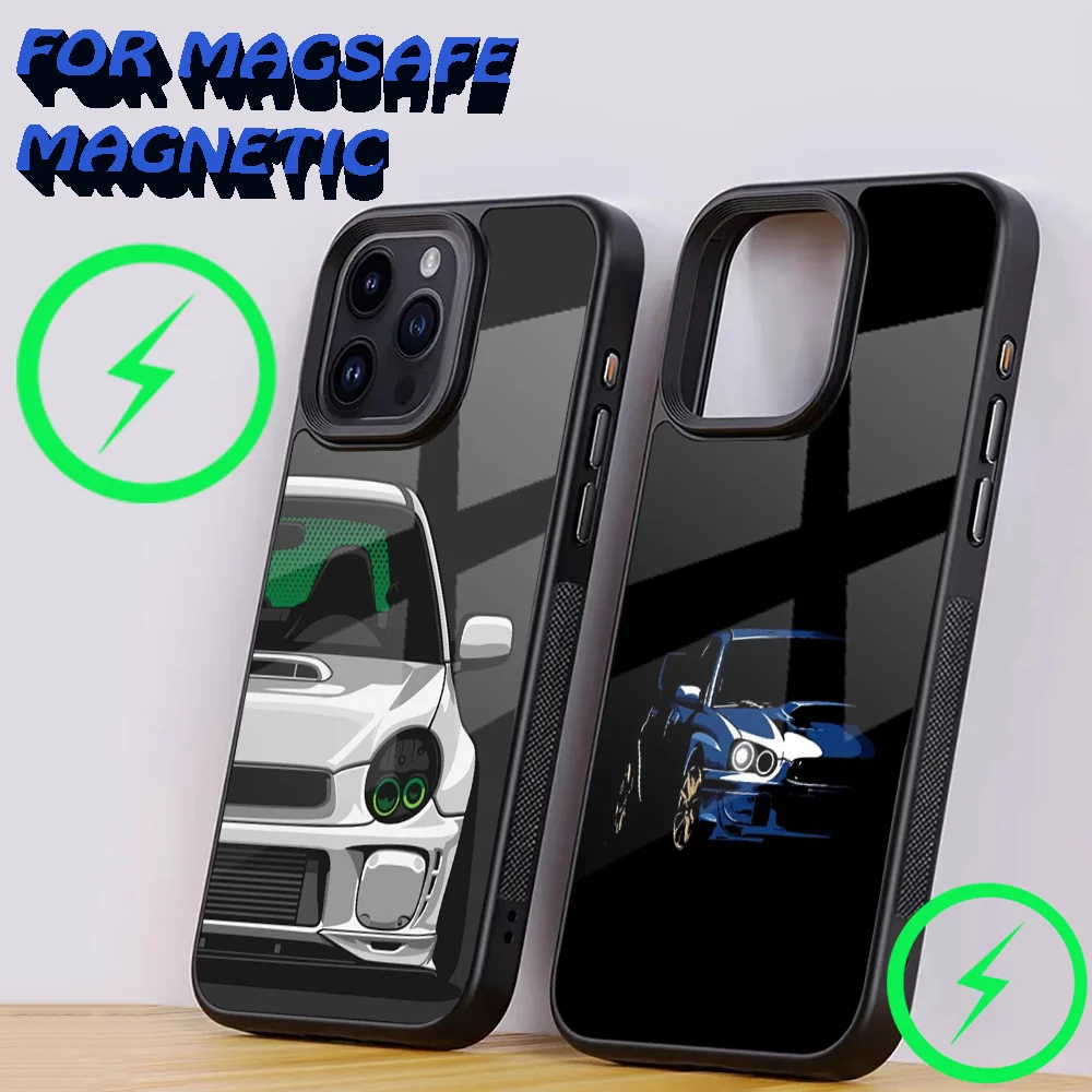 JDM Tokyo Drift Sports Car Male Men Phone Case For iPhone 16,15,14,13,12,11,Plus,Pro,Max Mini Magsafe Magnetic Wireless Charging