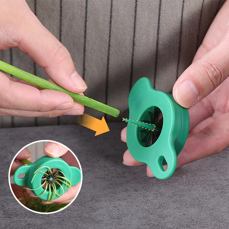 Onion Cutter Onion Flower Cutter Shredded Green Onion Shredder Slicer Graters Manual Vegetable Cutter Mini Kitchen Accessories