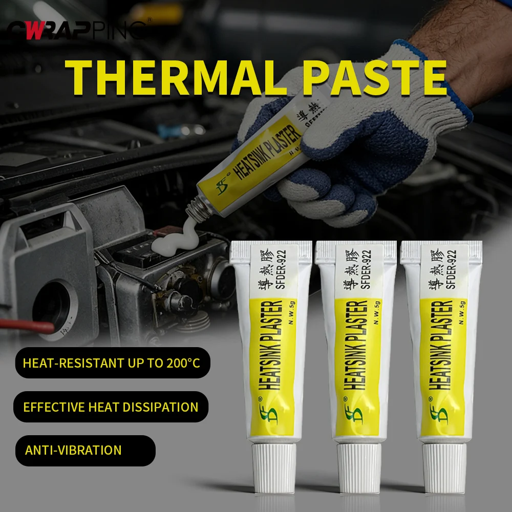 Immagine 6: Pasta termica al silicone 1-20PCS Colla per conduttori di calore per VGA RAM LED IC Strumenti di raffreddamento conduttivo Dispositivo di raffreddamento Nastro liquido Processore Gpu