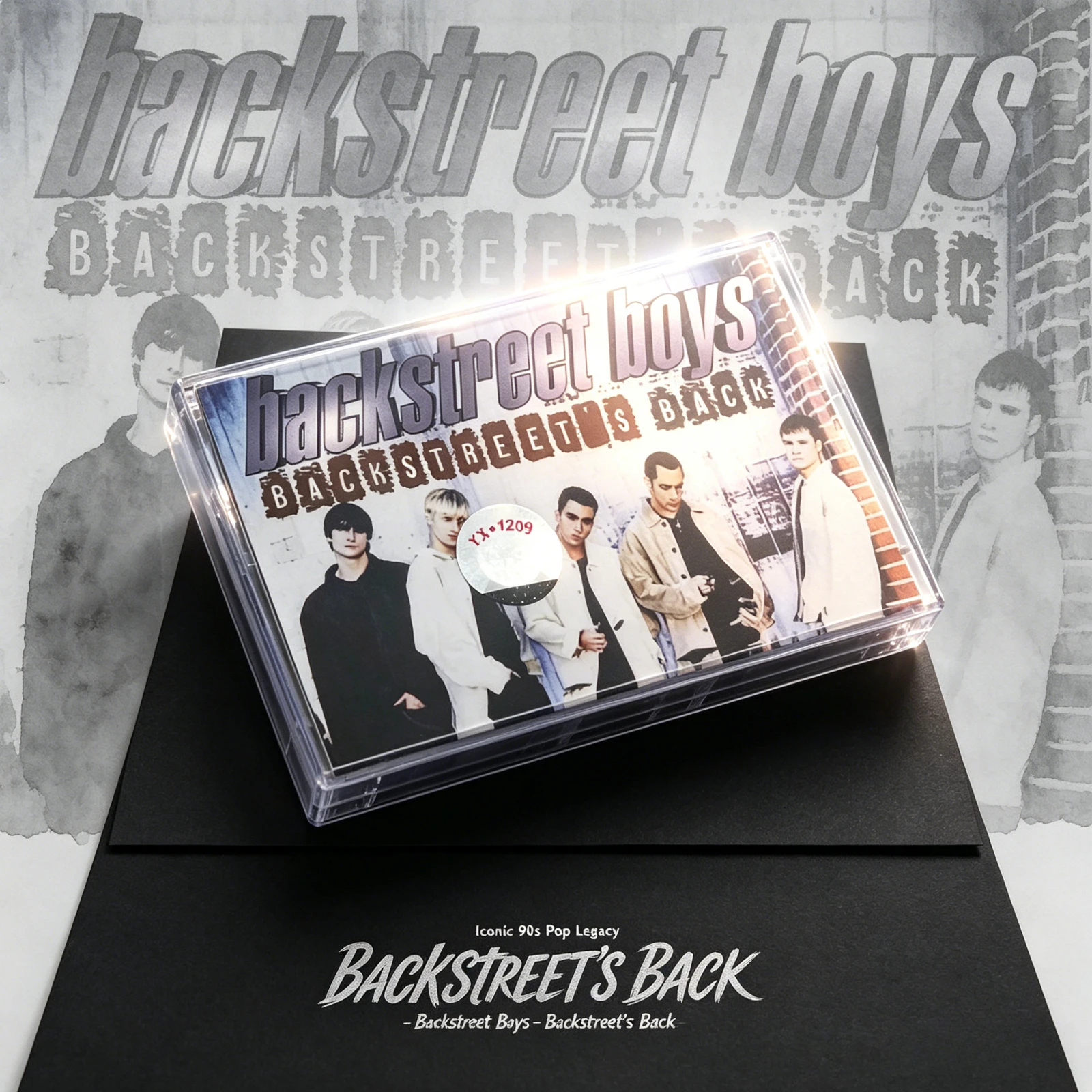

Кассета Backstreet Boys: классическая поп-музыка 90-х, ретро-кассета для коллекционеров, для любителей поп-музыки 90-х годов