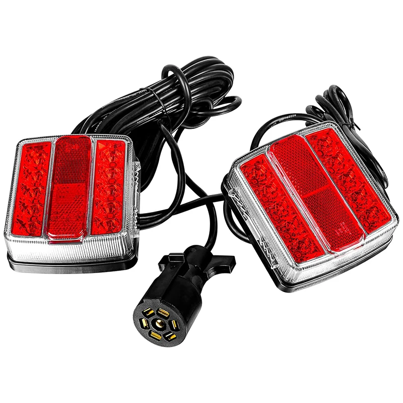 Yuanjoy Magnetic Trailer Lights Trailer Light Kit With 7-Pin Plug Rear Position Light For Caravan Trucks Brake Turn Light