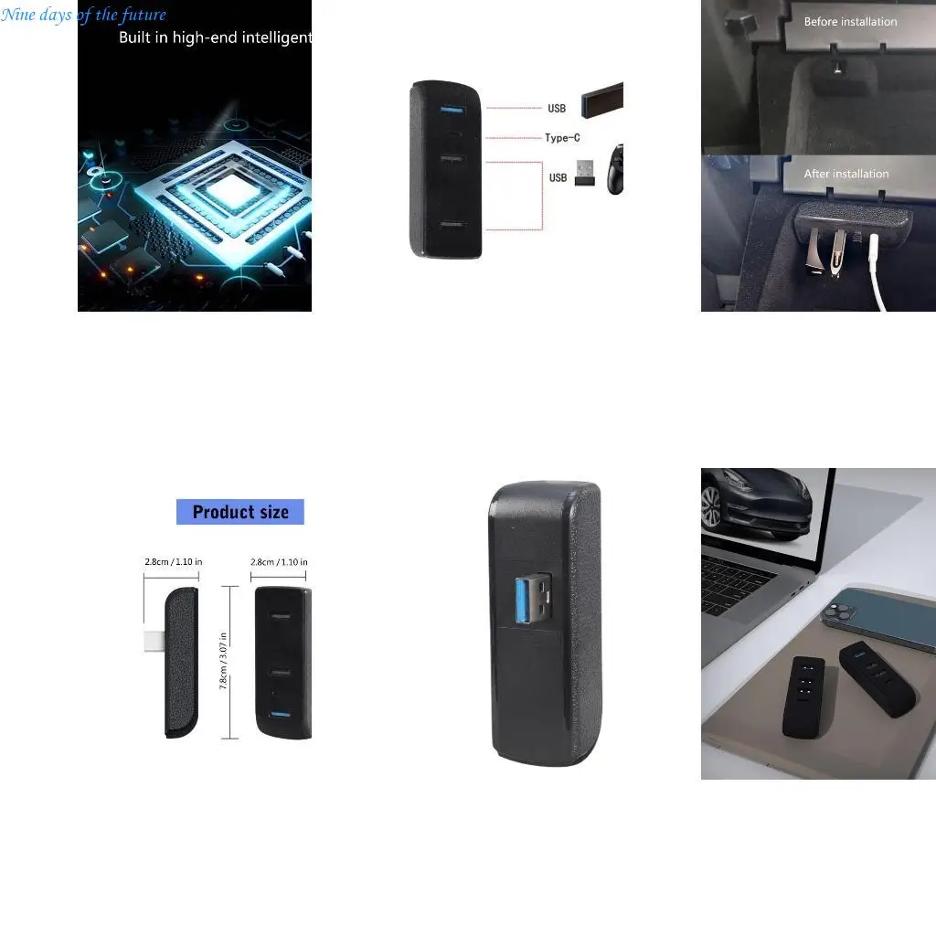 

Док -станция для модели 3/Y перчаточные ящики USB -концентратор расширения док