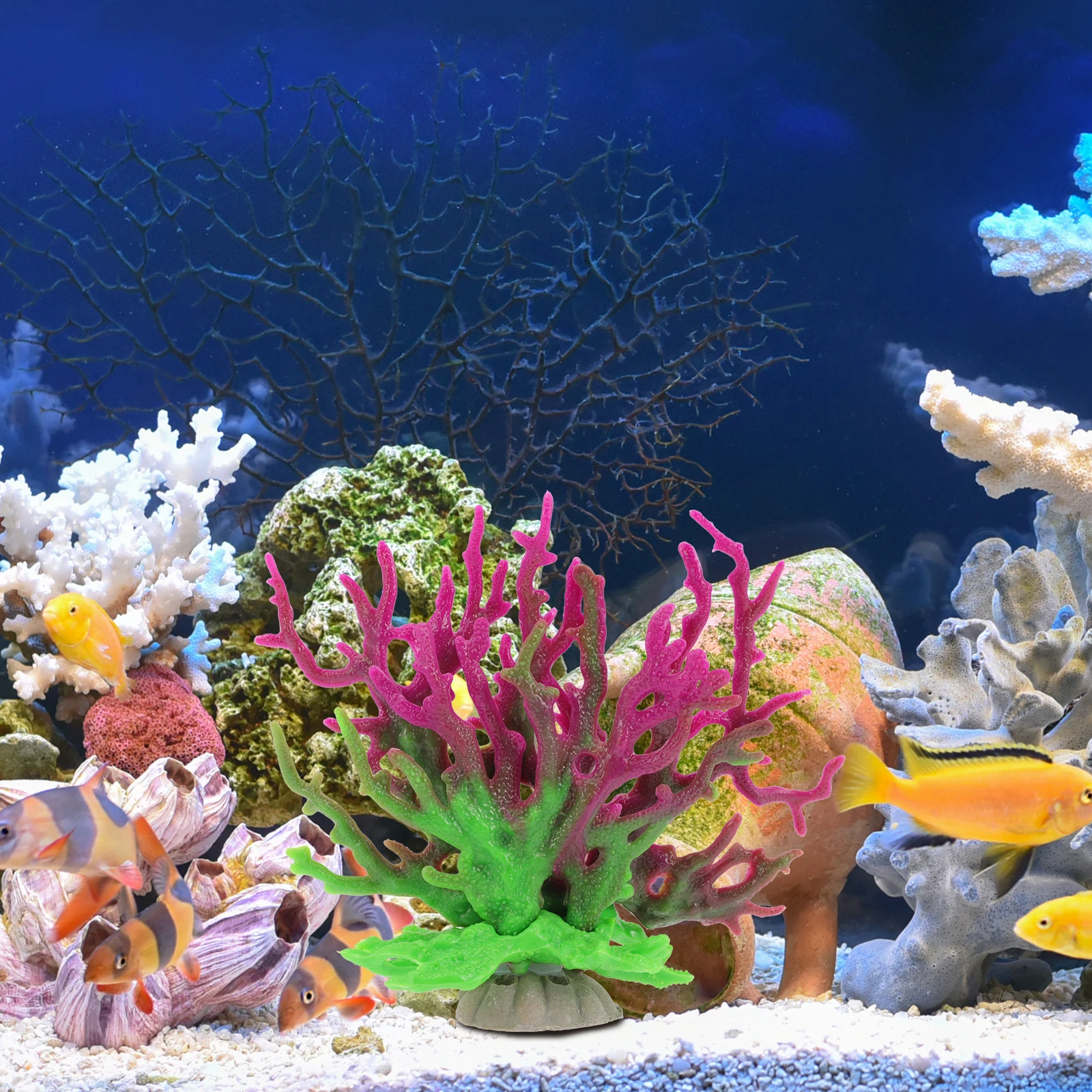 

Simulation Coral Resin Branch for Fish Tank Decor Aquarium Landscape Ornament Lifelike Artificial Coral Tree Safe Reusable