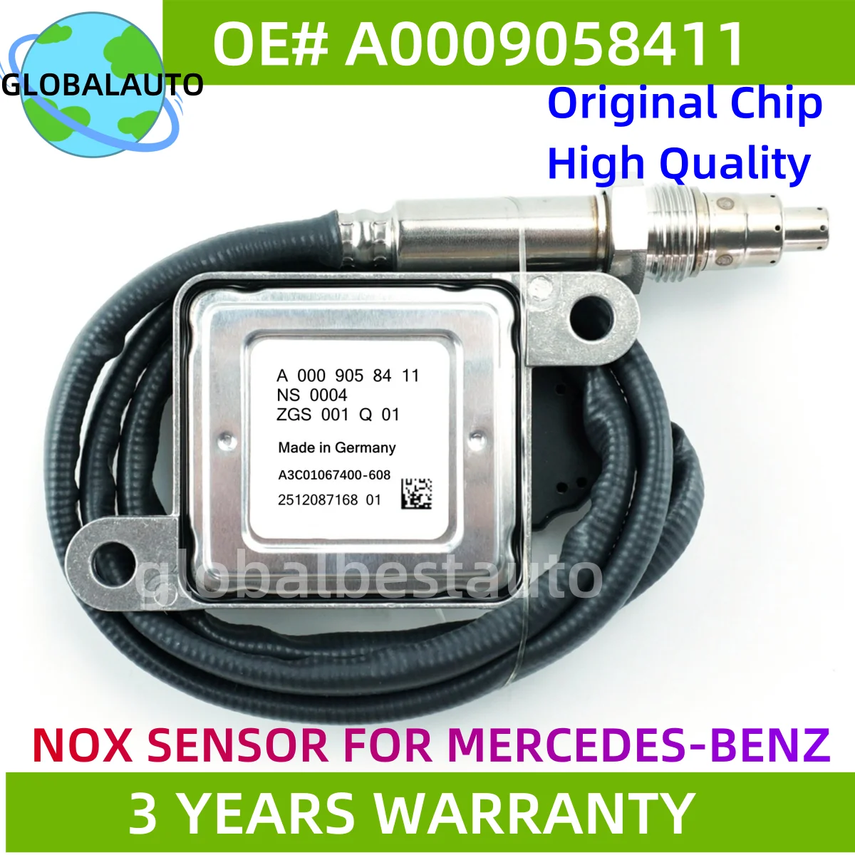 

A0009058411 A0009058511 A0009058611 Оригинальный новый датчик NOx для Mercedes-Benz W221 W212 W222 V222 X222 GLC W166, автоаксессуары