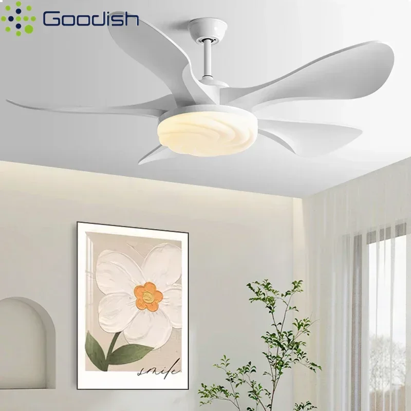 

Современные скандинавские светодиодные потолочные вентиляторы с подсветкой, украшение дома, сильный ветер с фокусировкой, лампы для кухни, гостиной, столовой с вентилятором