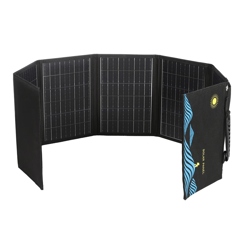 1000W Foldable Solar Panel Portable Solar Cell Folding Bag With USB+DC For Outdoor Hiking Camping Mobile Phone Charging