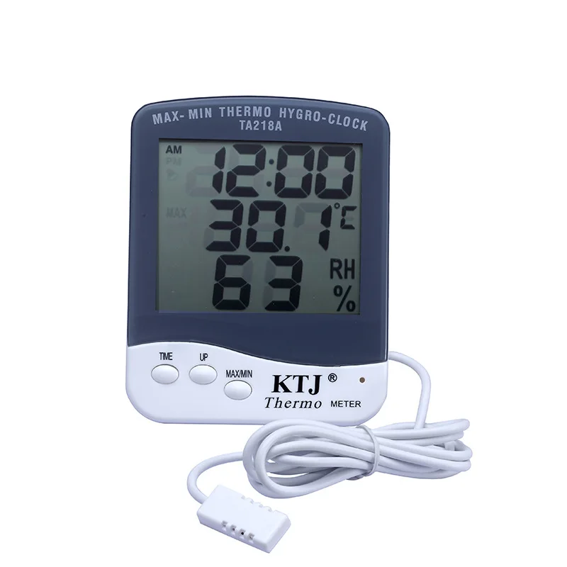 High-precision Household Digital Display Electronic Temperature and Humidity Meter Hatching Pet Thermometer with Humidity Probe