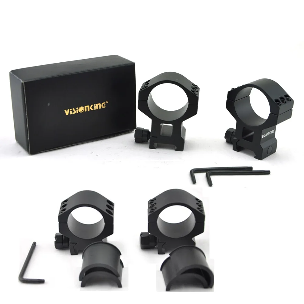 Visionking Aluminum 11mm 21mm Dovetail Mount For Dia 25.4mm 30mm 35mm Tube Hunting Riflescope Picatinny Rail Tactical Mount Ring