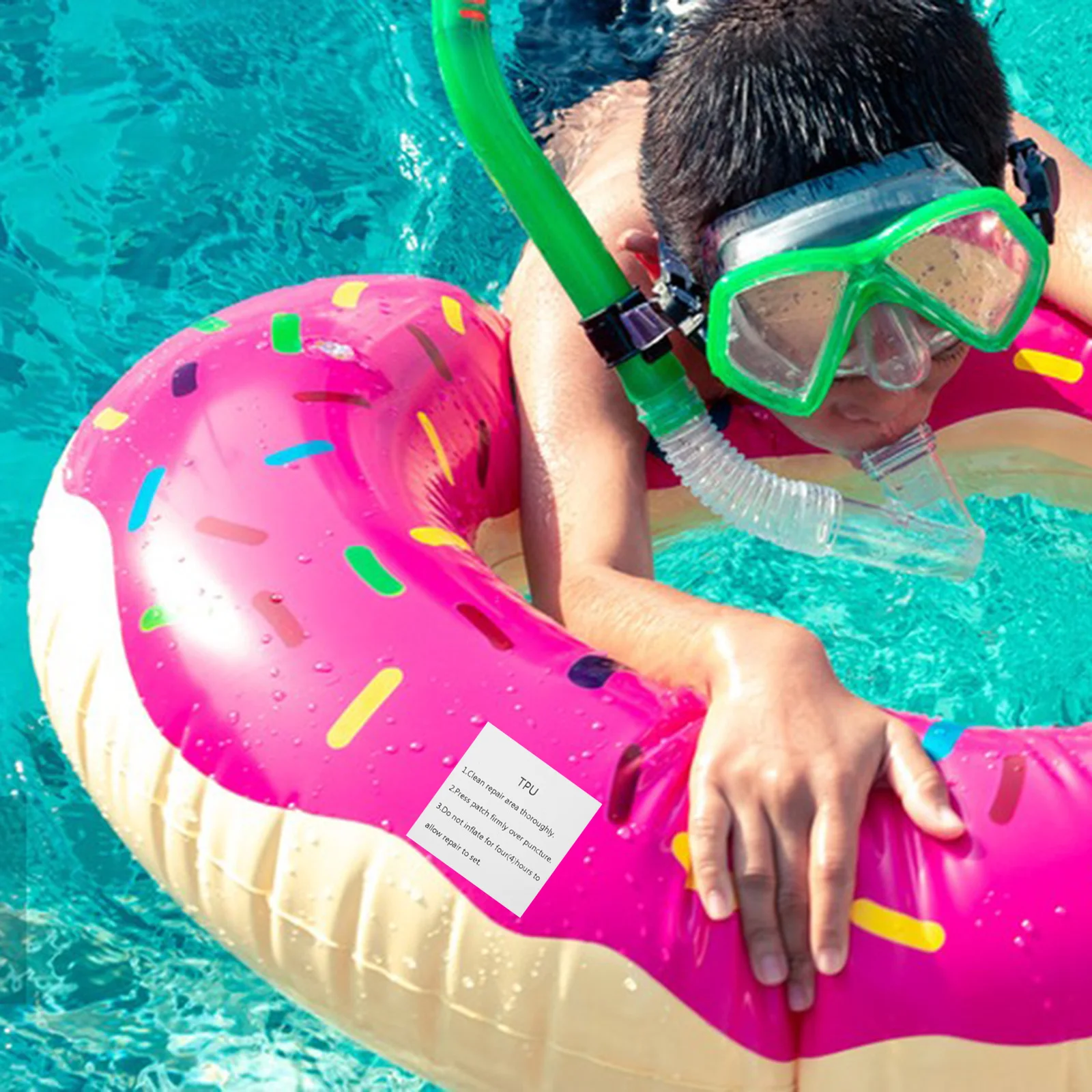 

2Sets Tpu Repair Patch Inflatable Products Repair Sticker Self-Adhesive Waterproof Patch for Air Mattress Tent Rainwear Boat