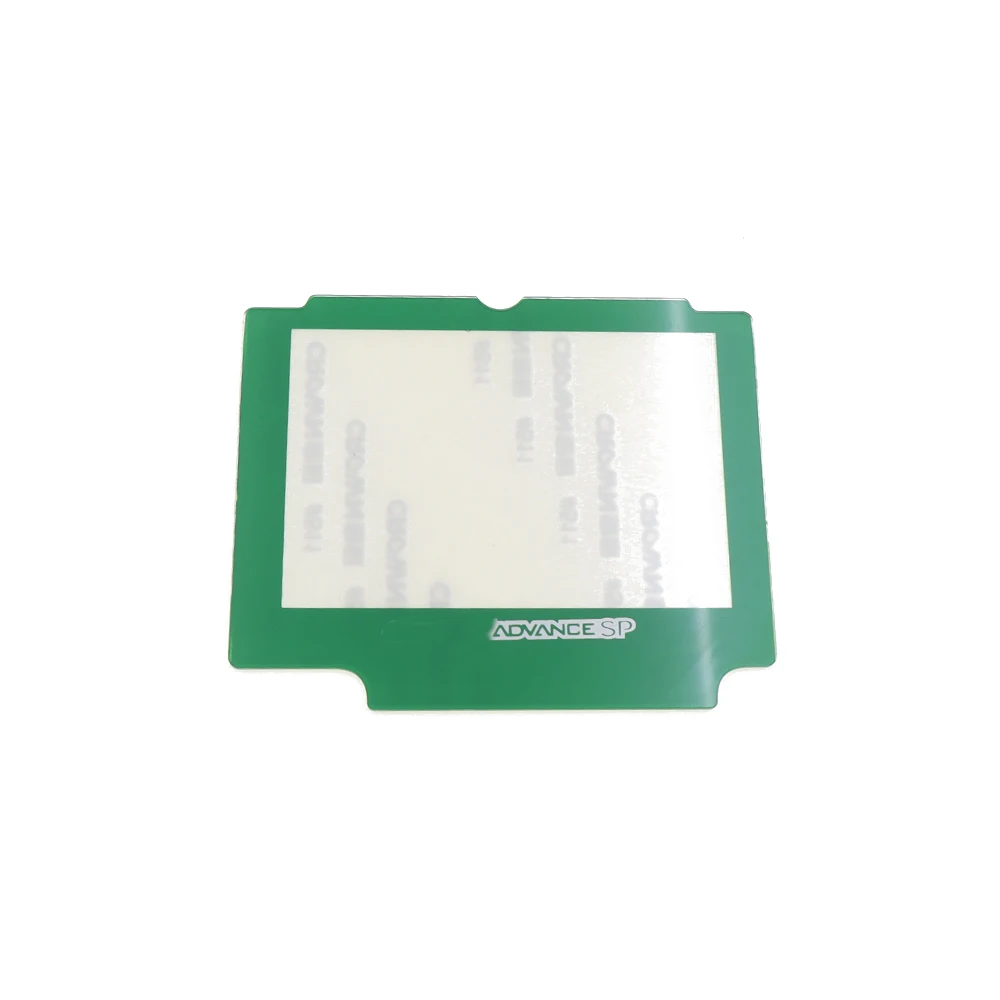 게임보이 어드밴스 SP 렌즈 보호기 1개 (뒷면 스티커 포함) 교체용 플라스틱/유리 스크린 렌즈 (GBA SP LCD 커버용)