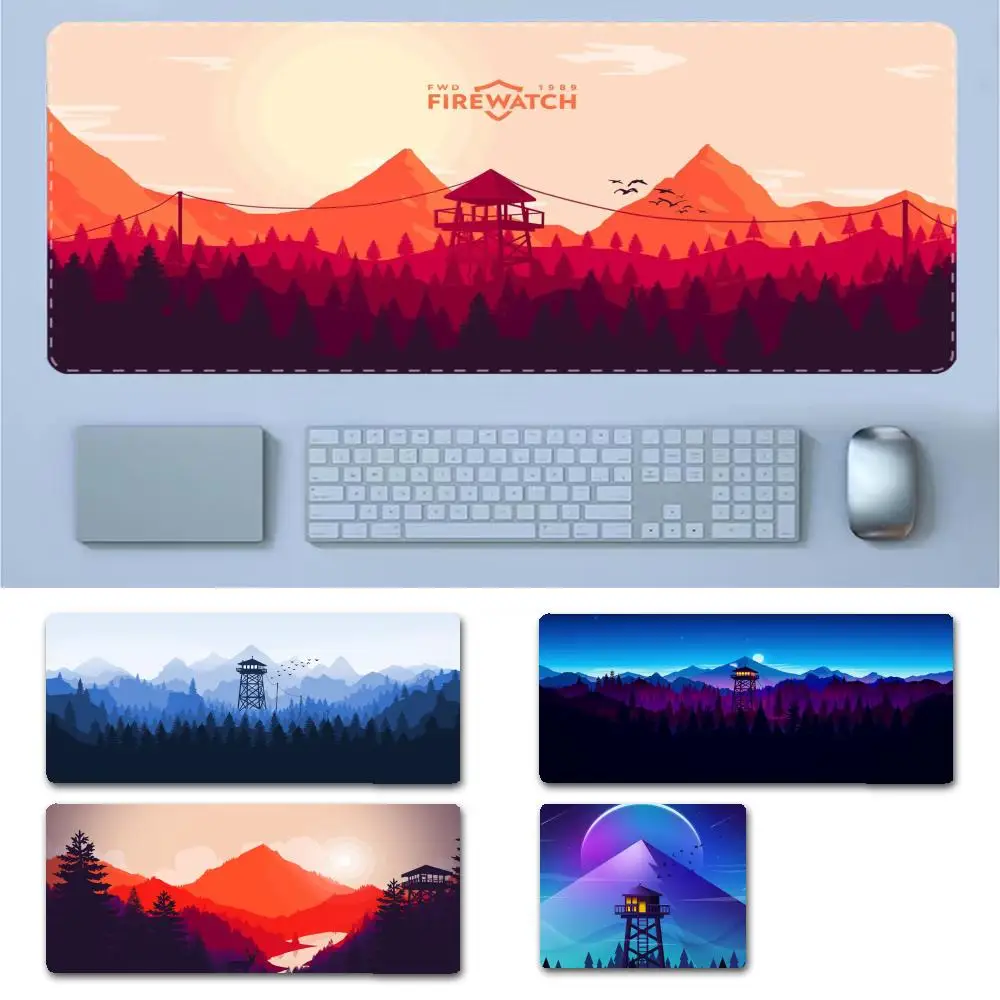 

Deep Forest Firewatch Mousepad Boy Pad Laptop Gaming Mice Mousepad Size for Game Keyboard Pad for Gamer