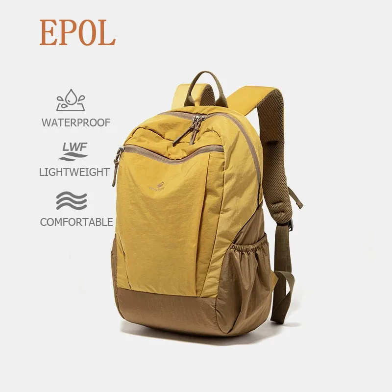 EPOL Women's Backpack 2026 Trend Outdoor Travel Sports Student School Bag Large Capacity Travel Color-block Backpacks 3068-09