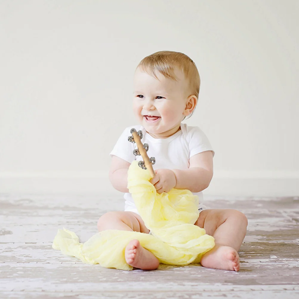 Hochet en Bois pour Document Primaire, Jouets Musicaux pour Bébé et Enfant