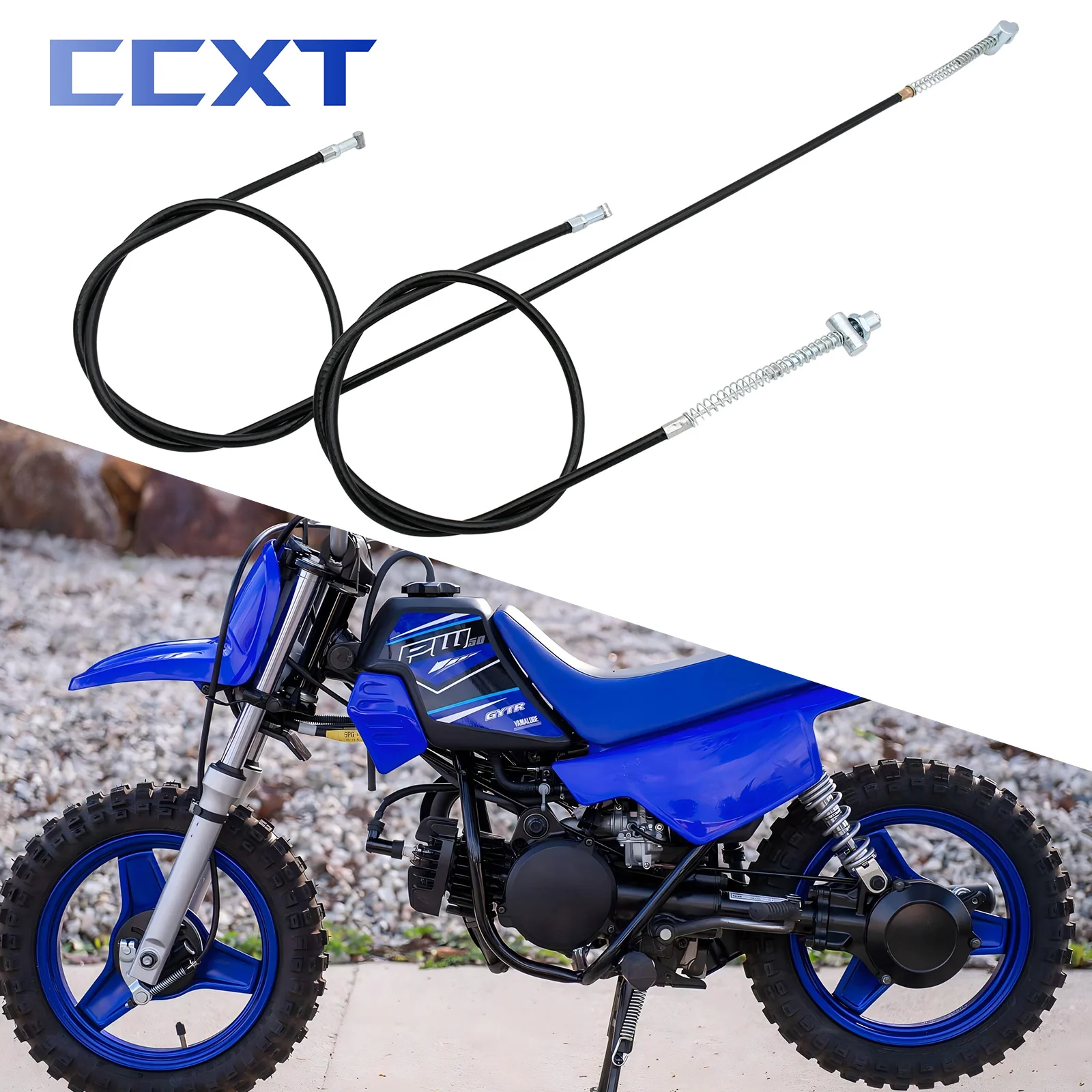 Motorcycle Front & Rear Brake Line Drum Brake Cable For Yamaha PW50 PW 50 PY50 PY 50 1981-2009 Kids Bike Dirt Bike Motocross