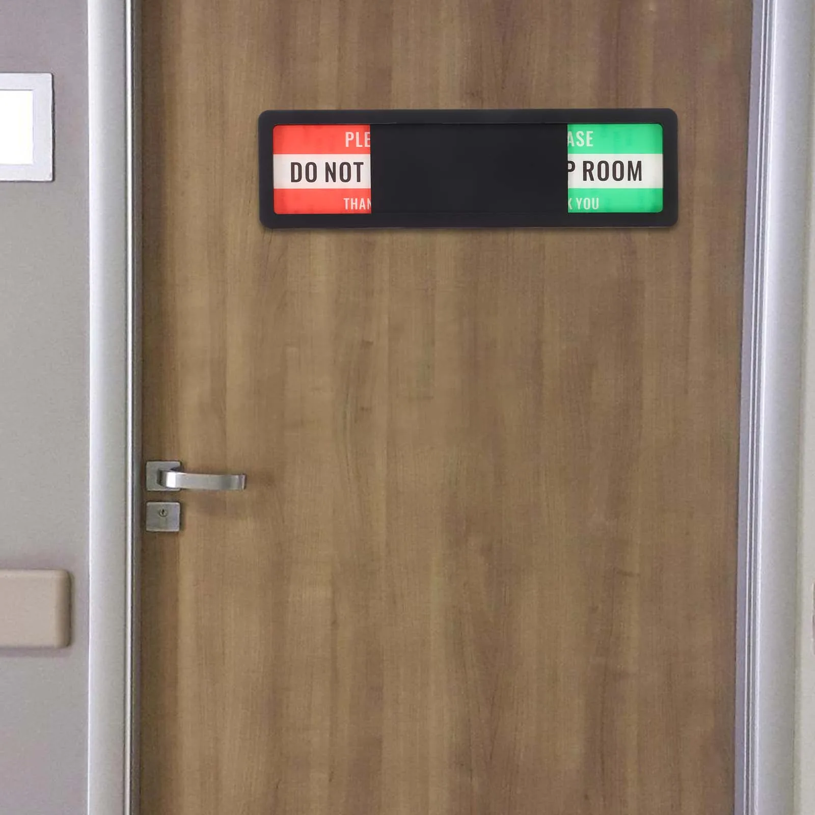 

Sliding Door Privacy Sign Guest Room Status Indicator Durable Acrylic Material Clear Reminder White Letters Practical Design Do