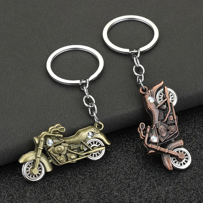 

Simulation of motorcycle key chain pendant ornaments Motorcycle wheels will move exquisite pendants
